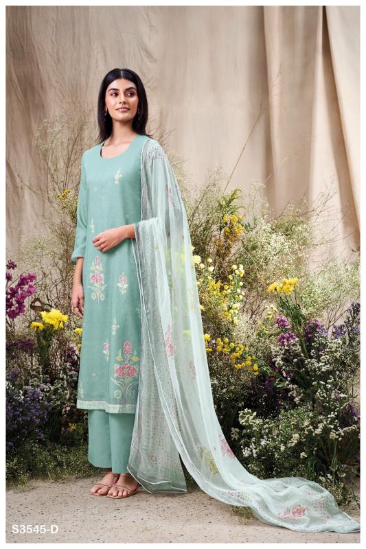 Ganga aiveen 3545 cotton printed wholesale dress material online