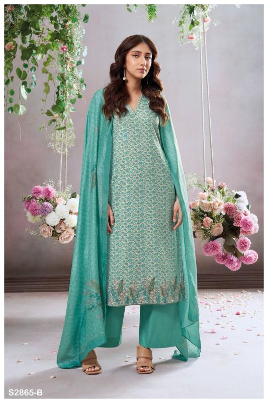 Ganga alumita 2865 Woven cotton wholesale market in mumbai for dress materials
