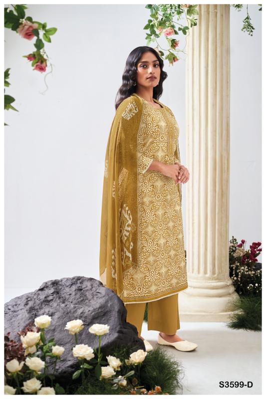 Ganga christa 3599 printed balar cotton dress material wholesale