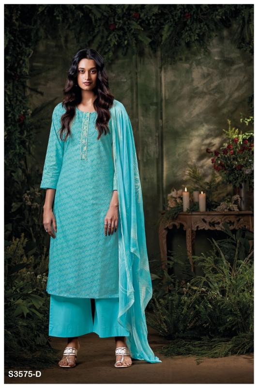 Ganga delia 3575 printed balar cotton dress material wholesale