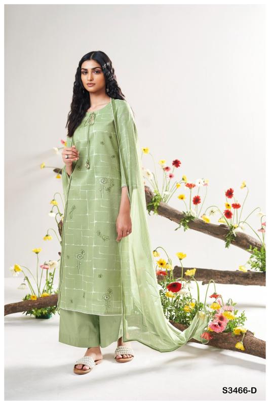 Ganga eelee 3466 cotton jacouard wholesale dress material online