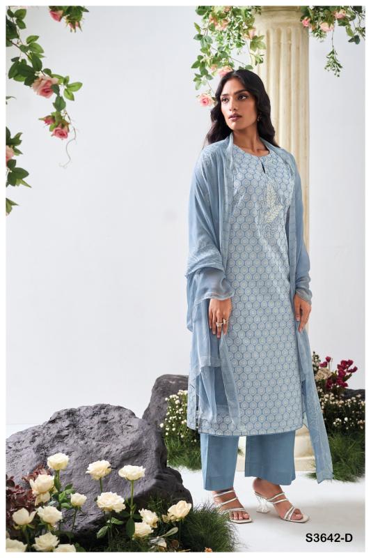 Ganga fatiha 3642 printed wholesale cotton dress material in ahmedabad