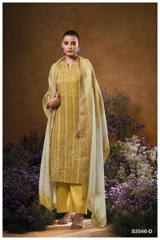 Ganga tavia 3546 cotton pattern printed balar dress material wholesale