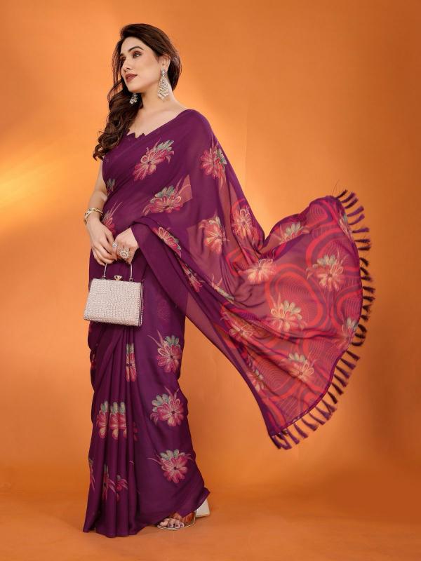 GC soft moss silk printed wholesale saree market in surat with price
