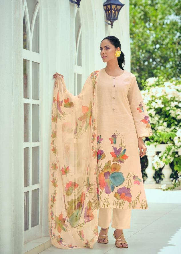 Glossy simar malvika pure cotton digital print dress materials wholesale