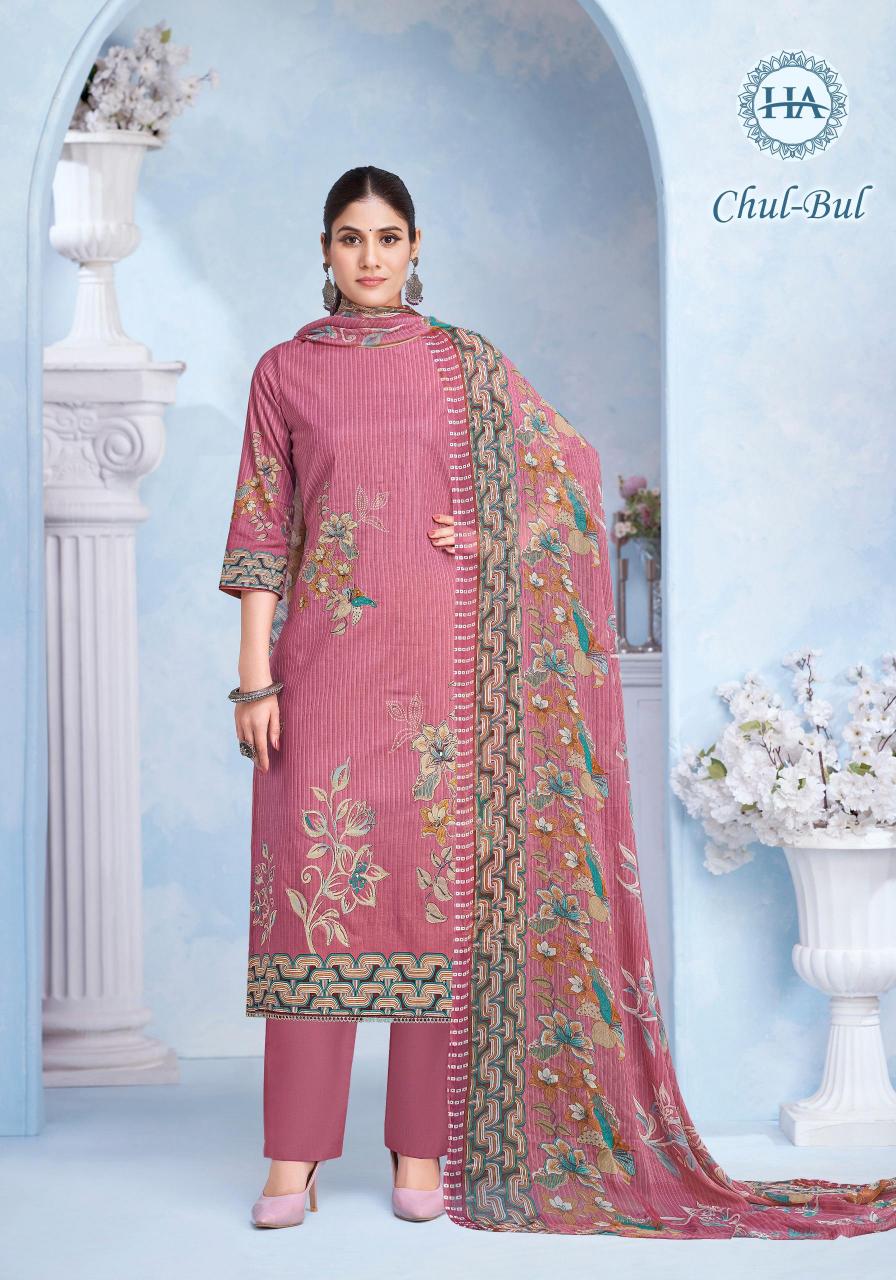 Harshit fashion hub by alok suit chul bul cambric designer print surat dress material wholesale market online