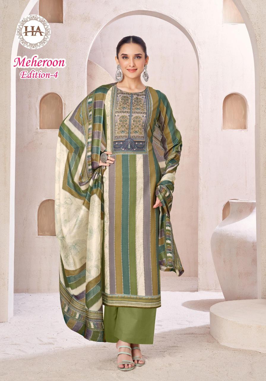 Harshit fashion hub by alok suit mrheroon 4 Viscose Reyon pranjul dress material wholesale price