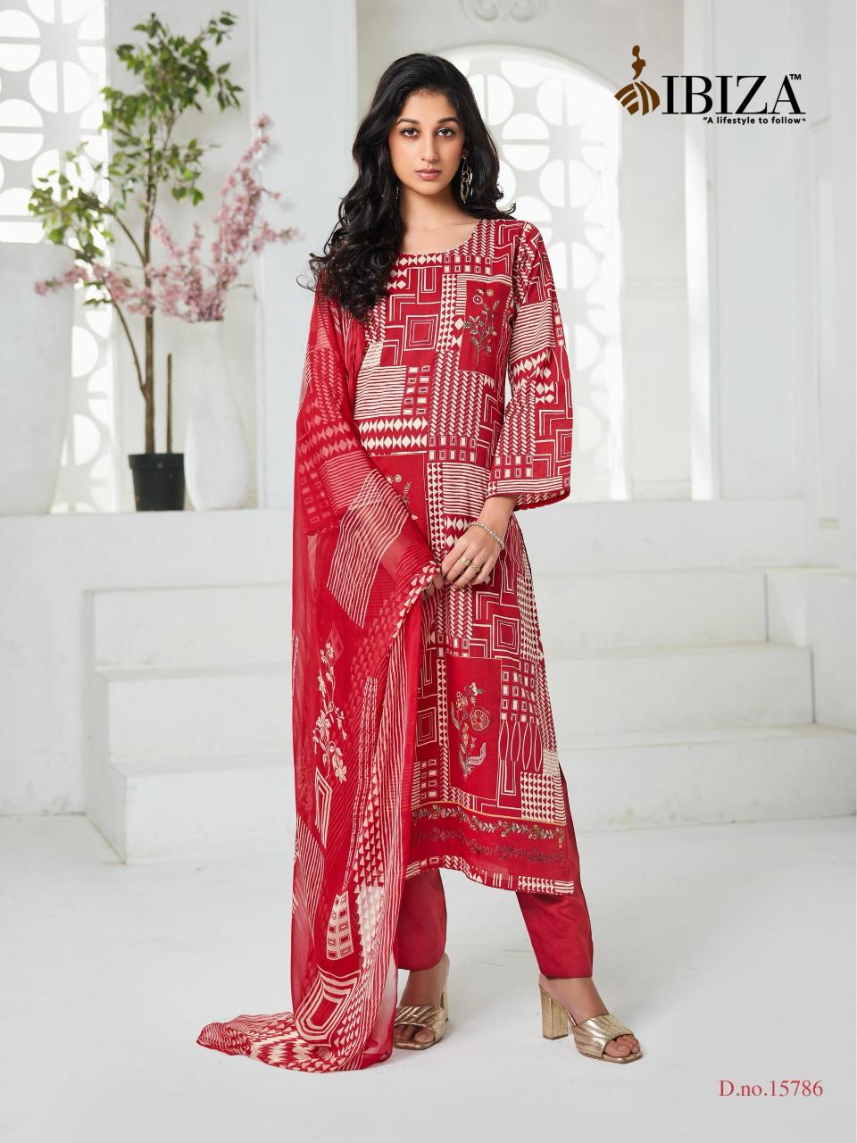 Ibiza ananaya digital printed balar cotton dress material wholesale
