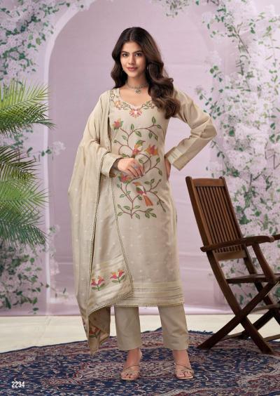 Ibiza medora moga silk jacquard wholesale dress materials in surat