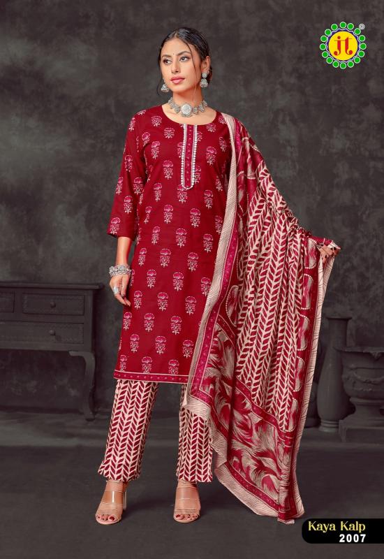 JT kaya kalp vol-2 cotton printed top bottom dupatta designer kurti manufacturer