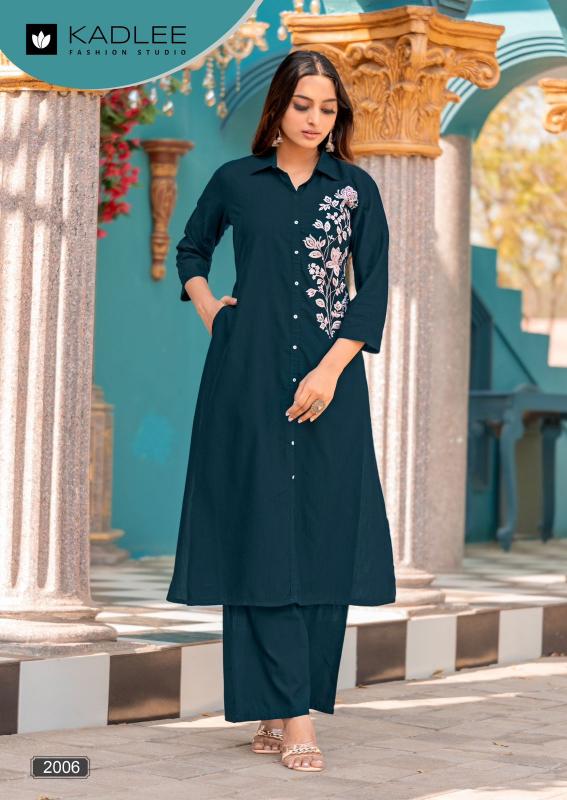 Kadlee pehchan heavy reyon coord set kurti manufacturer