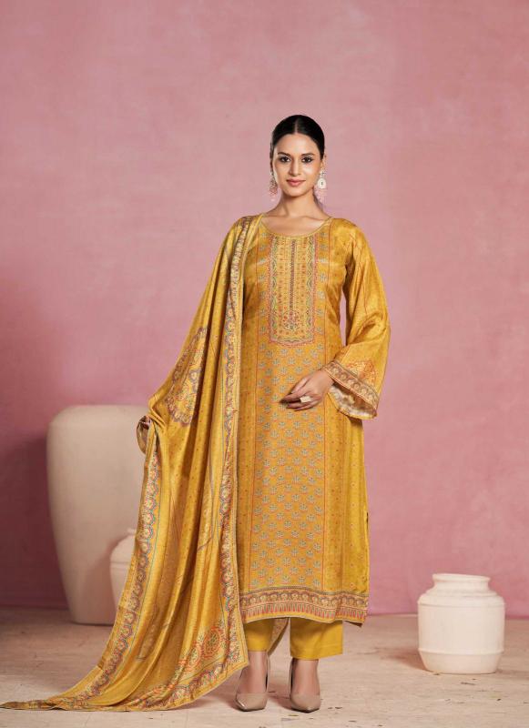 Karva desiner studio ajrakh maslin digital print wholesale cotton dress material in ahmedabad