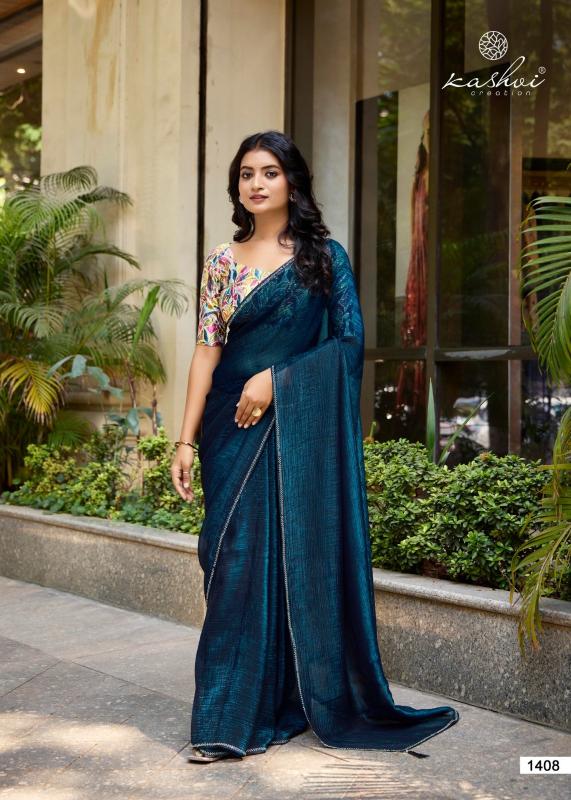 Kashvi creation neel vol 14 mono satin saree wholesalers in surat