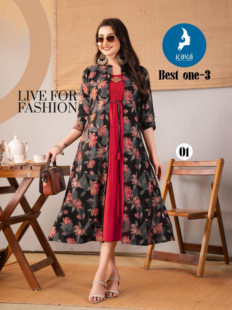 Kaya kurti best one 3 roman silk kurti for women manufacturer