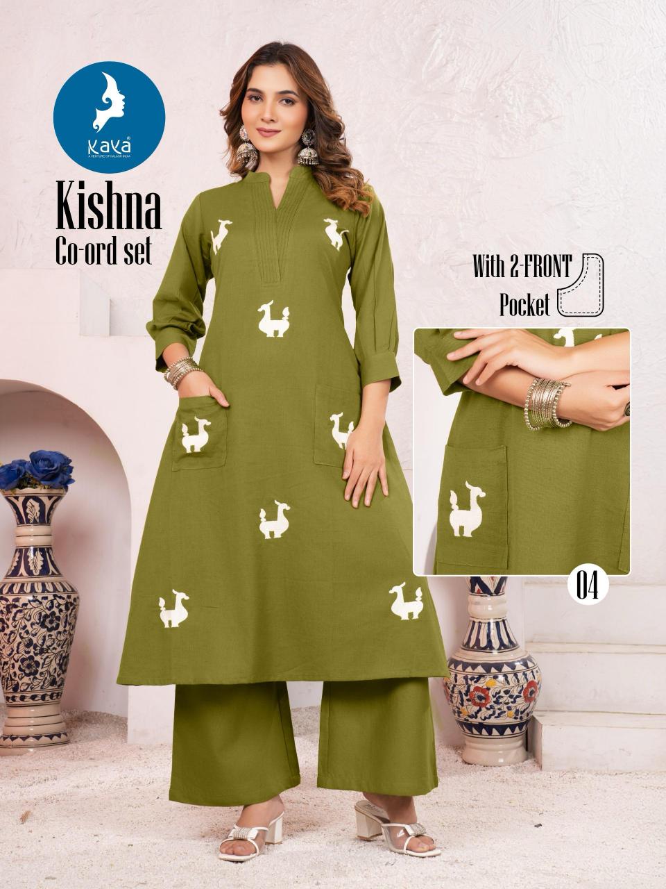 Kaya kurti kishna cotton flex coord set kurti manufacturers