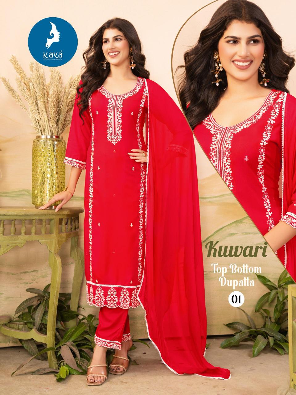 Kaya kurti kuwari rayon branded kurtis wholesale