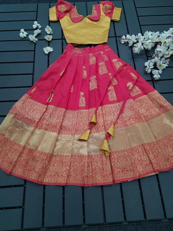Kids lehenga choli full stiched pure silk kurti manufacturer