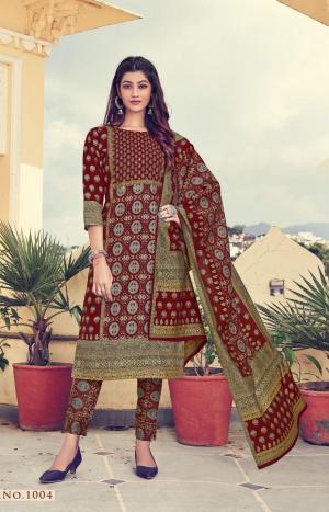 Ladies flavour panihari modal chanderi print top bottom dupatta ladies kurti manufacturers
