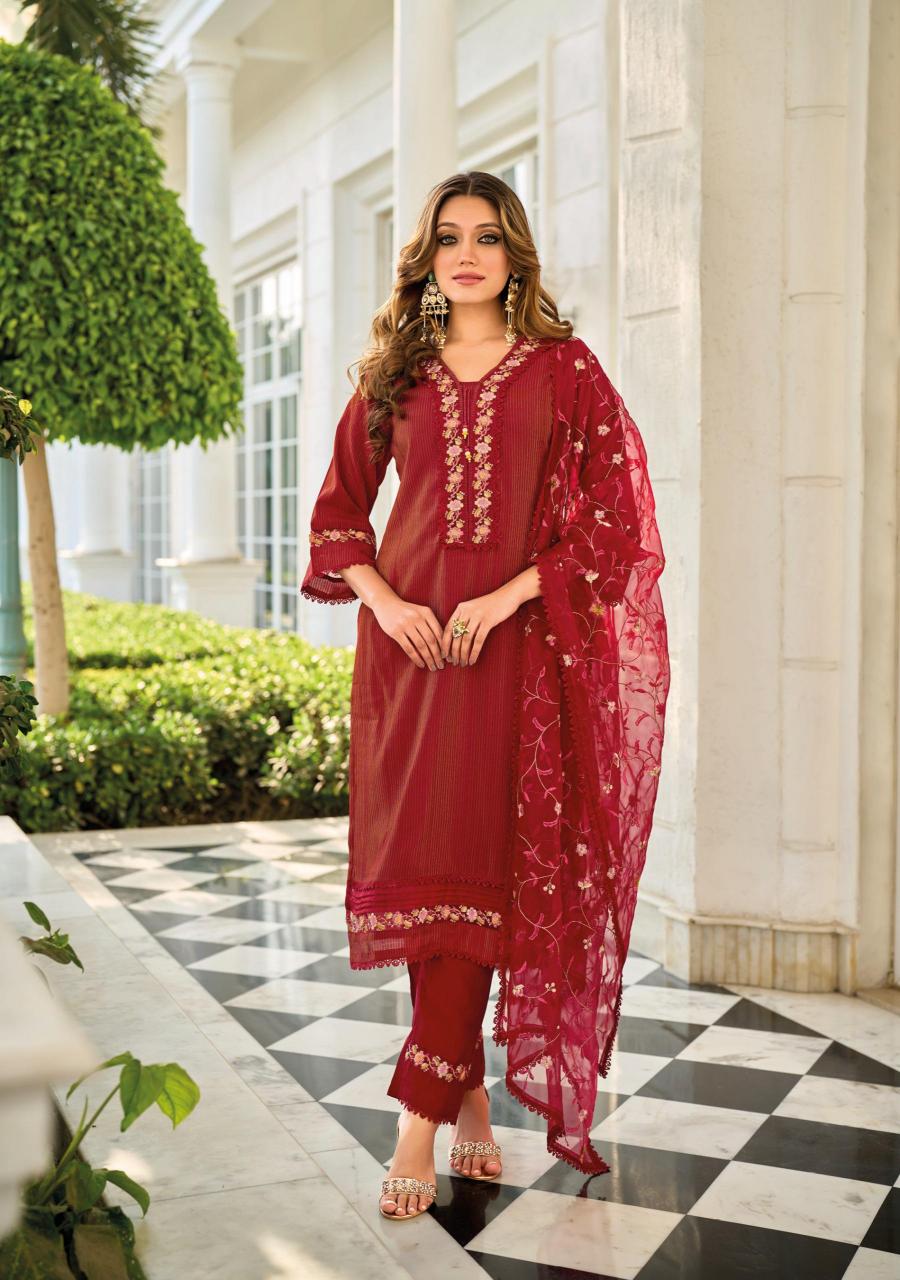 Lady leela aarfa viscose swiss silk top bottom dupatta branded kurtis manufacturers in india