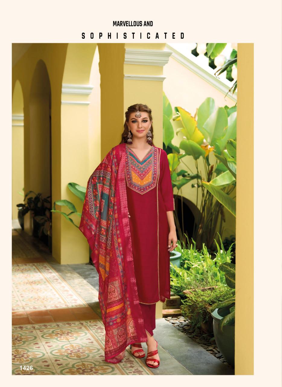 Lady leela zeenat designer print top bottom dupatta ladies kurti manufacturer