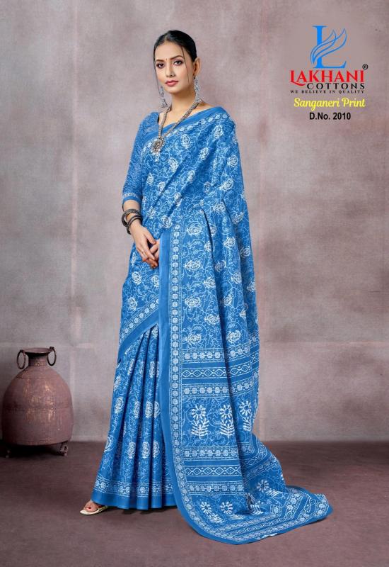 Lakhani sanganeri print vol-01 cotton printed surat wholesale sarees