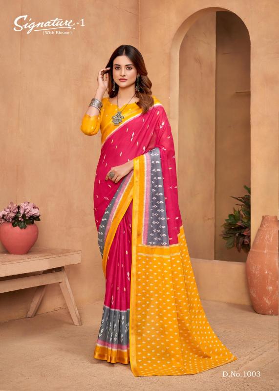Lakhani signature vol-01 cotton printed 100 rs sarees wholesale online shopping