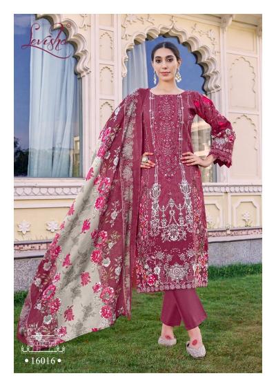 Levisha naira nx vol-16 cemric cotton wholesale dress materials in surat
