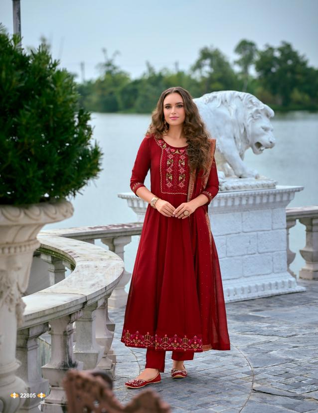 Lily & lali bibbojaan vol-2 Anarkali style dress top bottom dupatta kurtis manufacturer