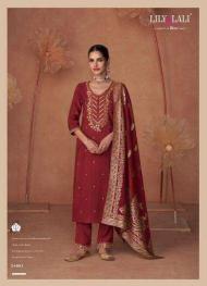 Lily & lali shiny viscouse cotton lining top bottom dupatta kurtis manufacturer