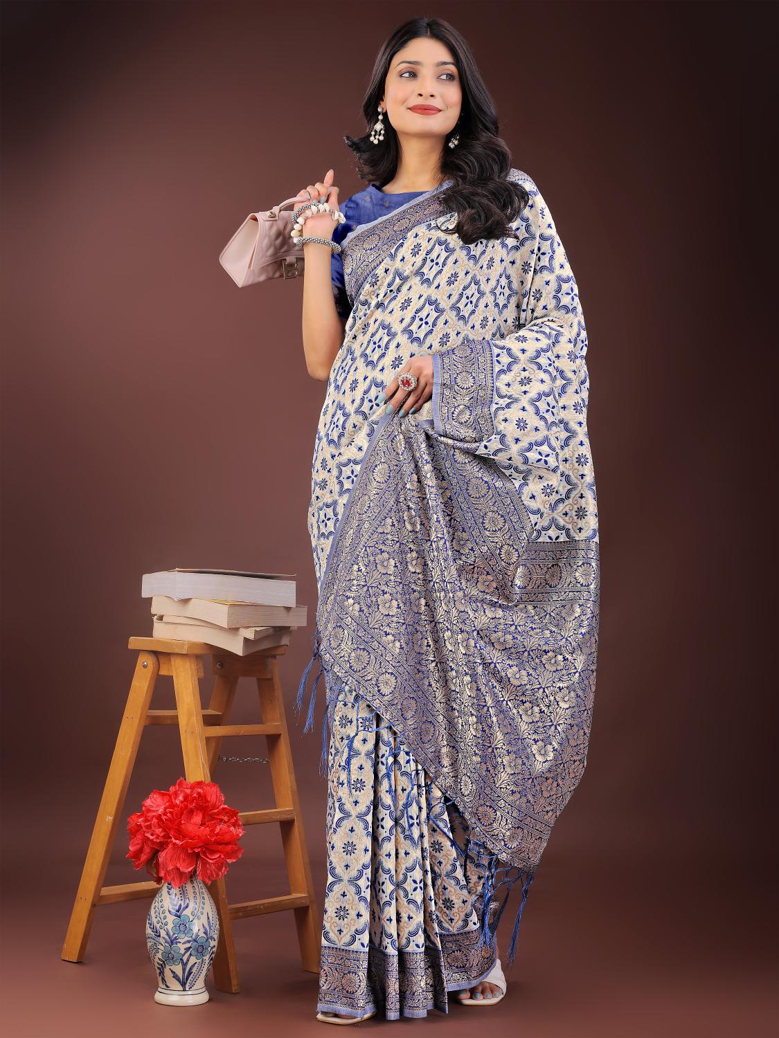 linen queen vol 2 by astita fancy designer linen Cotton fabric saree wholesale with latkan 