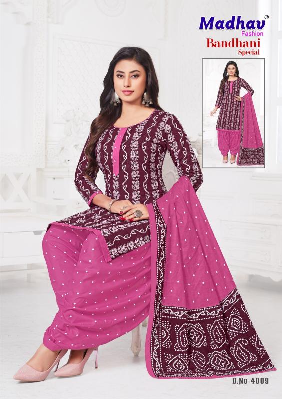 Madhav bandhani special vol-04 printed pure cotton dress materials wholesale