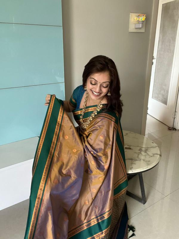 Maharashtra special ragini vol 2 soft silk saree with contrast pallu & blouse surat sarees wholesale