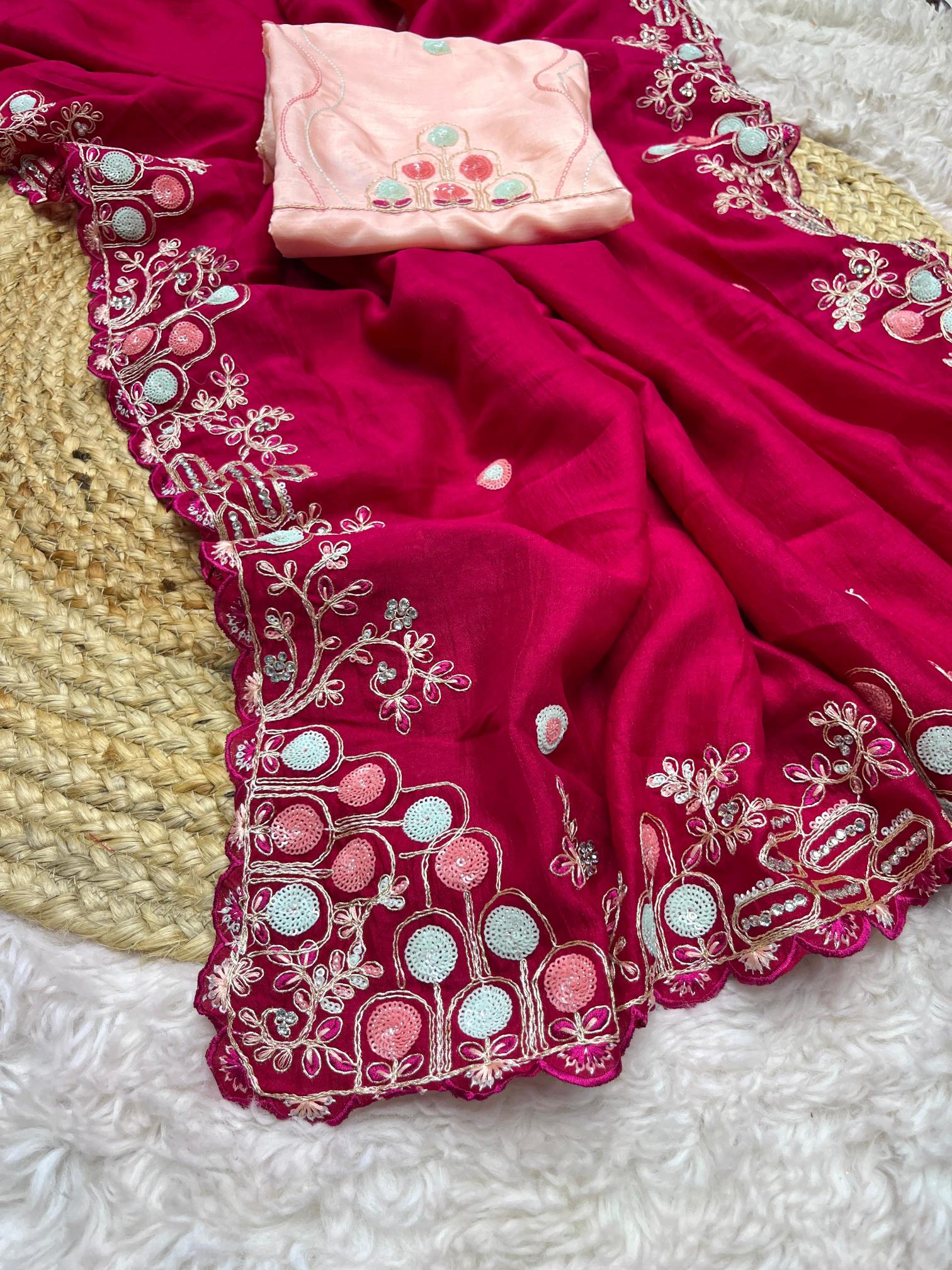 Mahavir silks soft vhichitra silks heavy c-pallu & saree wholesale saree online