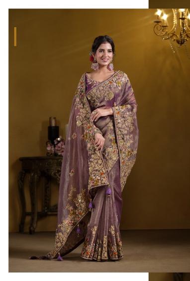 Mahotsav moh manthan 25000 series rajasvi viscose silk satin saree wholesale market surat