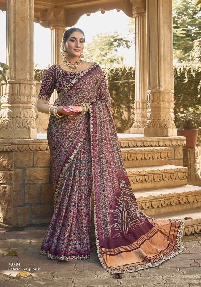 mahotsav norita 43700 gajari gajji silk wholesale sarees online