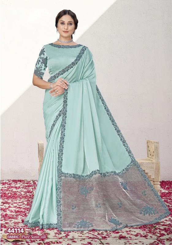 Mahotsav norita 44100 series varya crepe shimmer silk wholesale sarees in surat with low price
