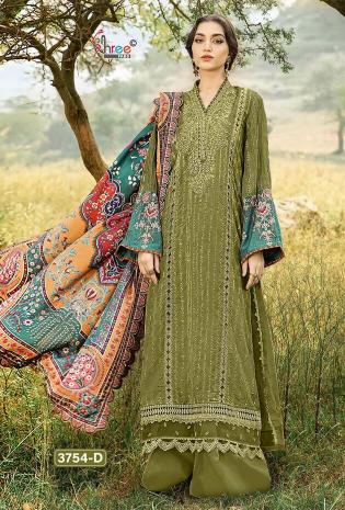 Maria b exclusive heavy reyon embrodered wholesale cotton dress material in ahmedabad