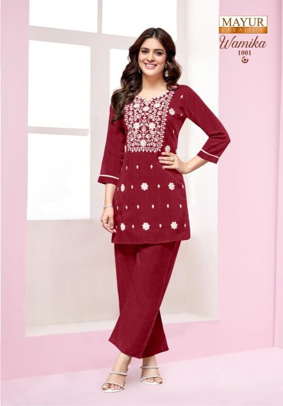 Mayur wamika vol-1 vertican silk coord set kurti manufacturer in india