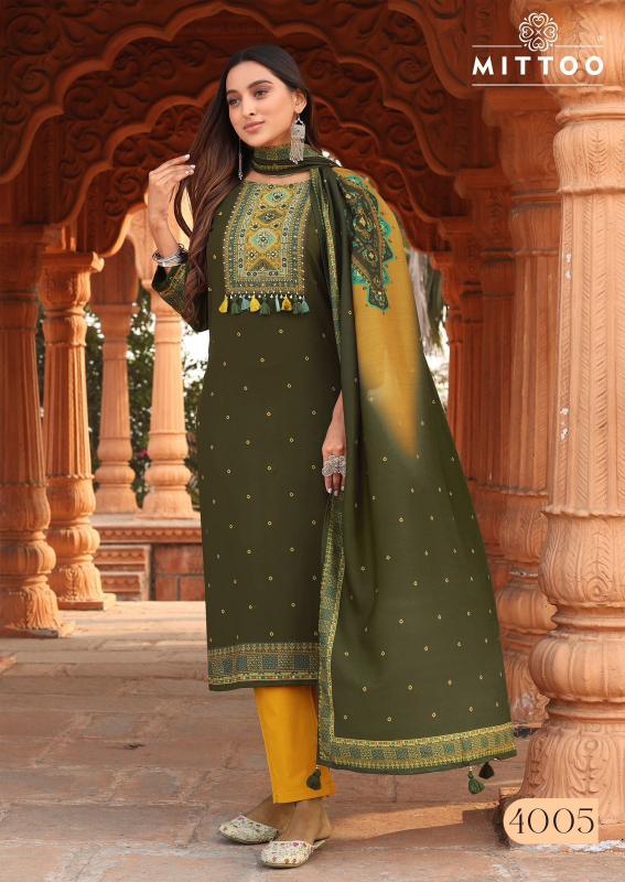 Mittoo colordrop heavy rayon top bottom dupatta kurtis manufacturers in india