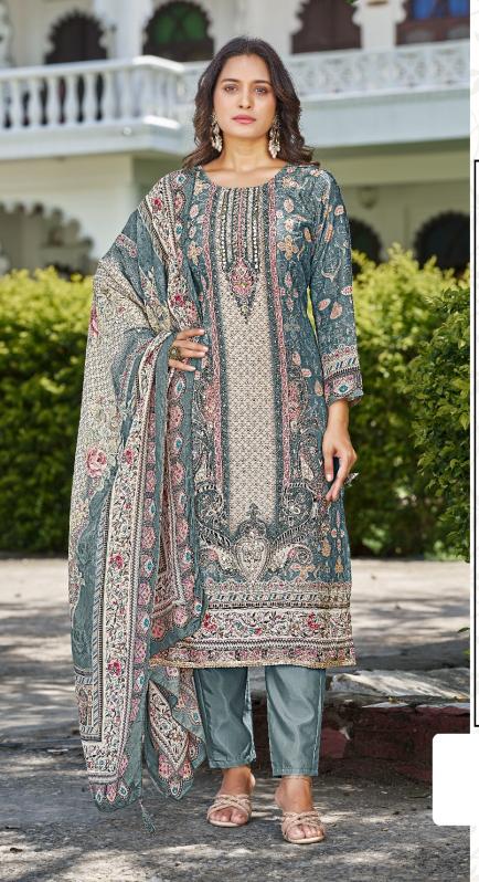Motifz design no- 967 viscos maslin digital print wholesale dress material market in ahmedabad