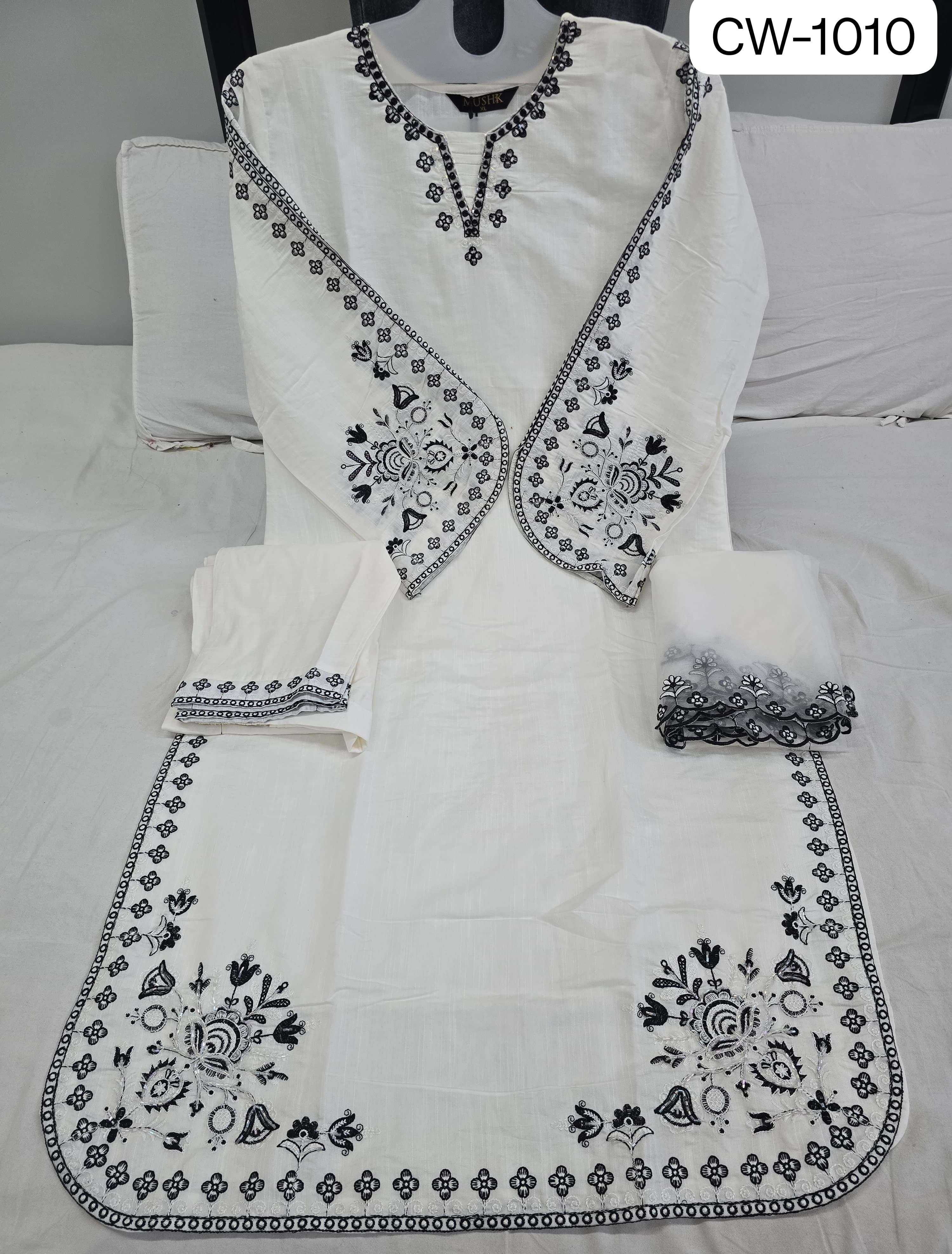 MUSHK by shrddha designer roman silk top bottom dupatta branded kurtis wholesale online