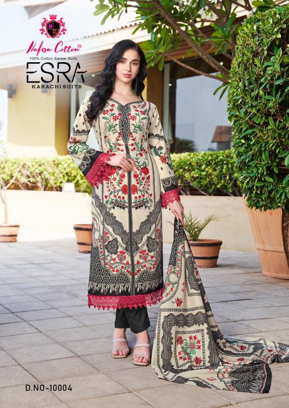 Nafisa esra vol-10 karachi stone work dress materials wholesale