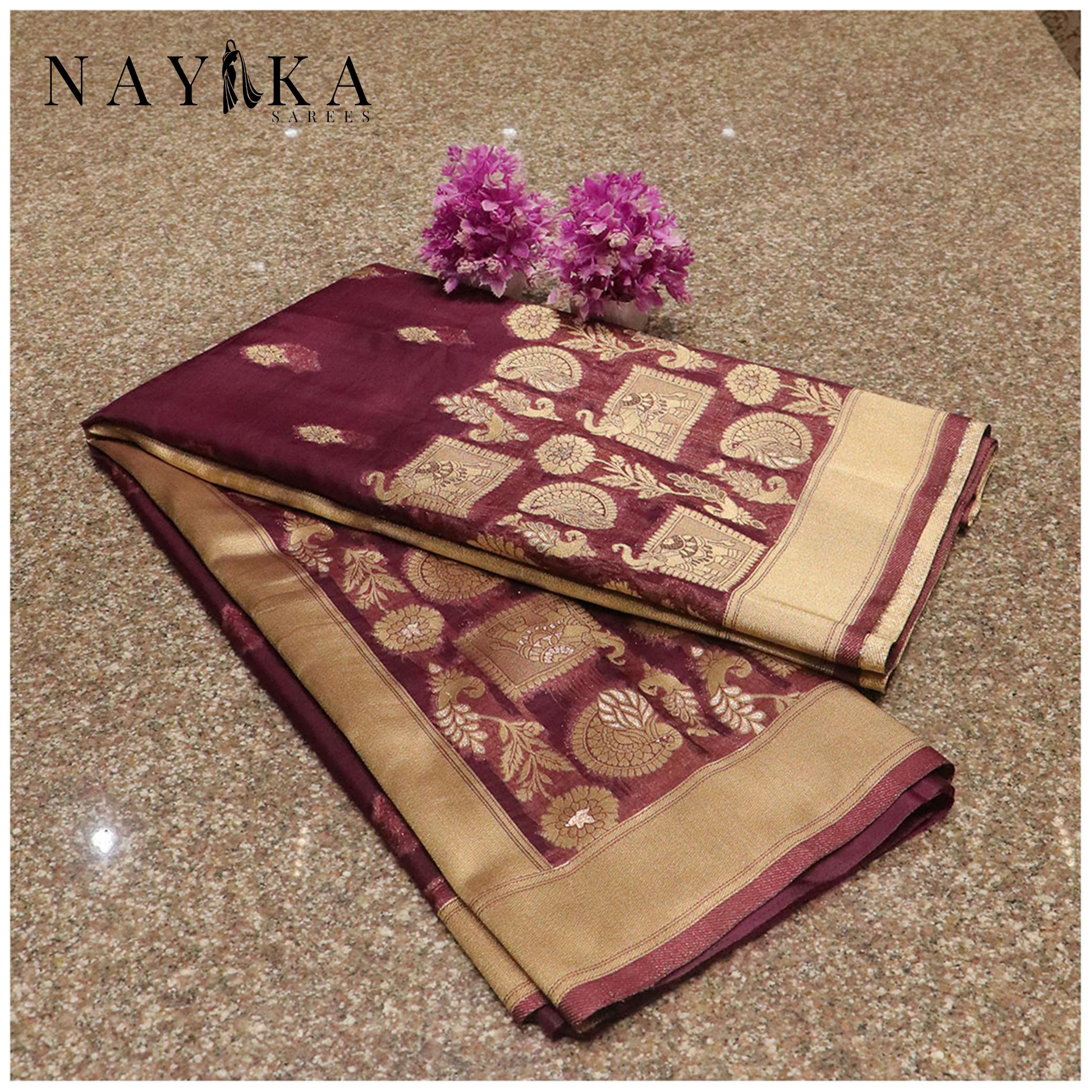 Nayika present organza silk wholesale sarees online