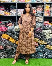 New cotton top with pant ladies kurti manufacturer