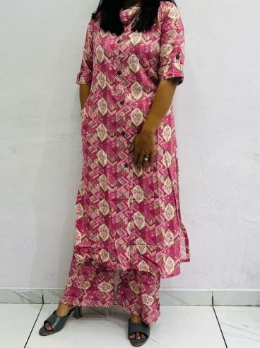 New printed top bottom kurti manufacturer