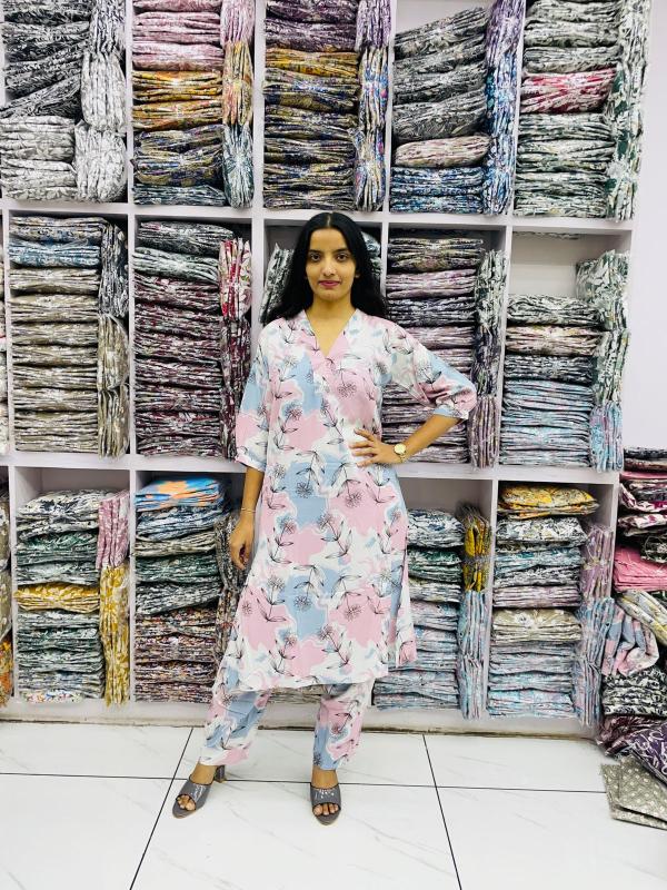New rayon top with bottom kurti manufacturer in india