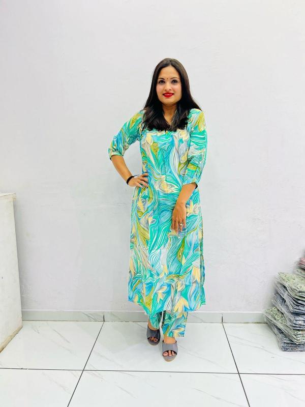 New reyon coord set kurta set manufacturer
