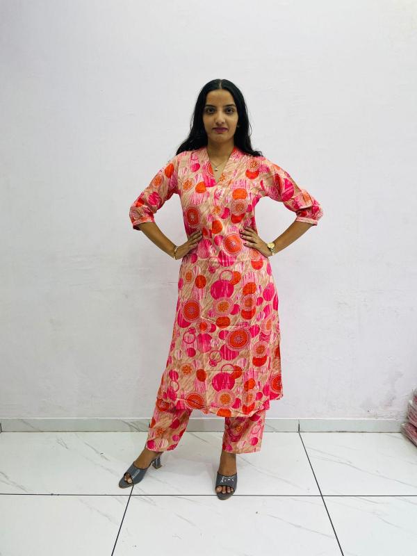 New reyon coord set kurti for women manufacturer