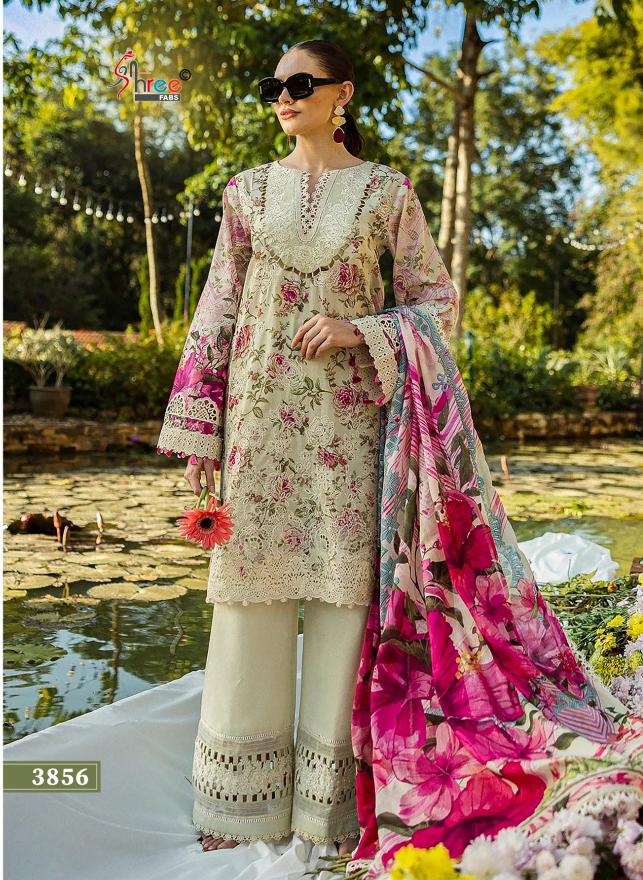 Ombre chikankari collection vol 2 cotton print unstitched dress material wholesale