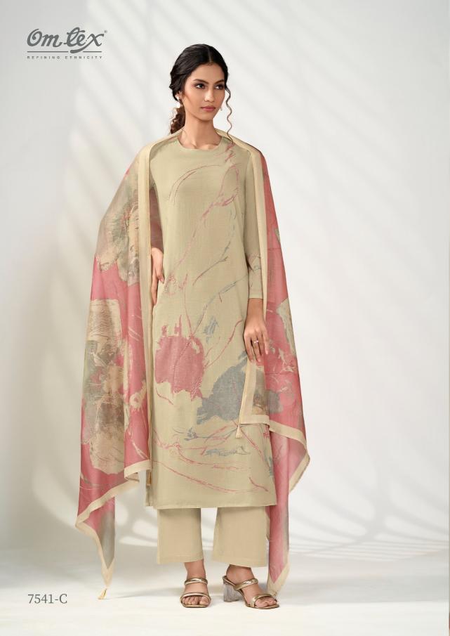 Omtex signature style cotton digital print sambalpuri dress material wholesale